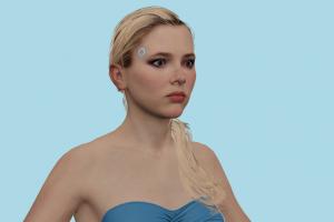 Chloe Swimsuit Detroit, DBH, Become-Human, ai, female, girl, woman, xna, characters, animated